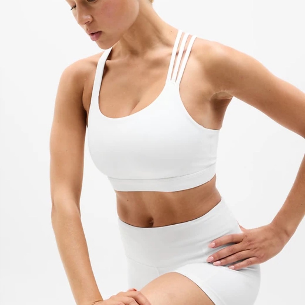 Athleta | Train Free Sports Bra D-DD | Medium | White | Like New